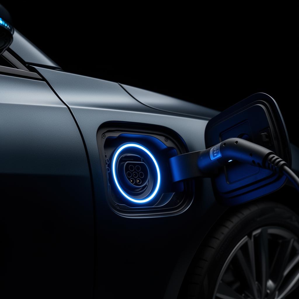 VELOX charging port with blue illumination