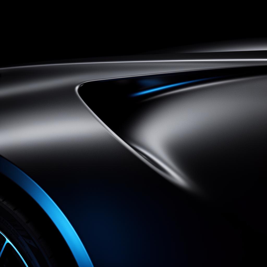 Close-up of VELOX aerodynamic body panel detail